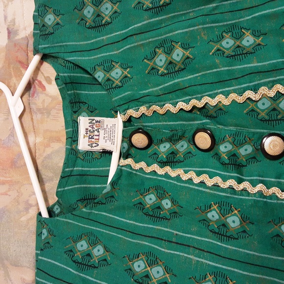 The African Village, OS GREEN,  GOLD AND BLACK - Picture 5 of 6